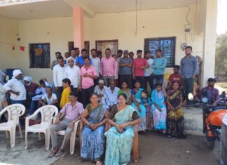 आधी शेत जमिनीला योग्य मोबदला, पुनर्वसन नंतरच मोजणी : सरपंच संगीता देहारकर यांची पत्र परिषदेत माहिती