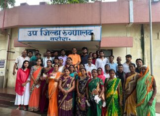 भद्रावती तालुक्यात शिवसेना पक्षप्रमुख उद्धव ठाकरे यांच्या वाढदिवसानिमित्त जनसेवा सप्ताह