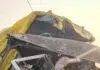 मानोरा वळणावर हायवा-ट्रकची समोरासमोर धडक : चालक गंभीर जखमी